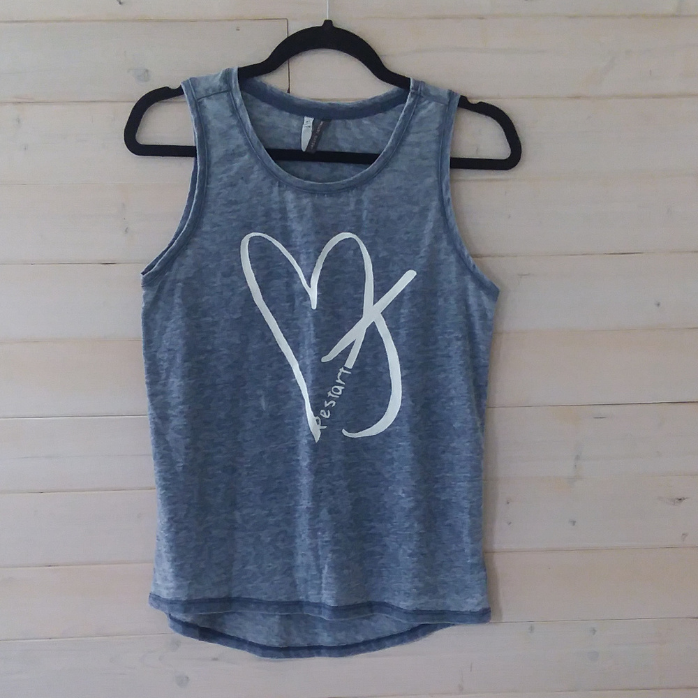 blue racerback JACLYN INTIMATES tank top